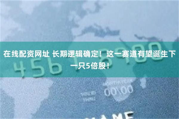 在线配资网址 长期逻辑确定！这一赛道有望诞生下一只5倍股！