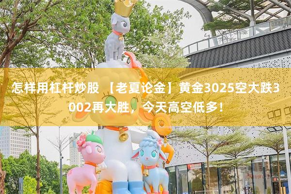 怎样用杠杆炒股 【老夏论金】黄金3025空大跌3002再大胜，今天高空低多！
