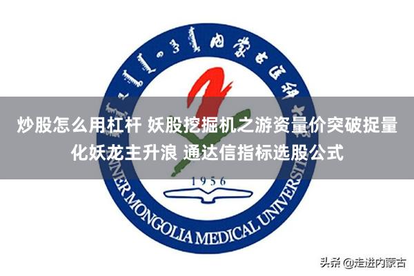 炒股怎么用杠杆 妖股挖掘机之游资量价突破捉量化妖龙主升浪 通达信指标选股公式