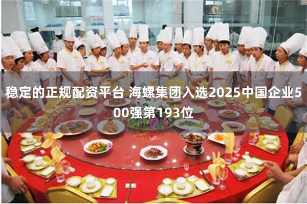 稳定的正规配资平台 海螺集团入选2025中国企业500强第193位